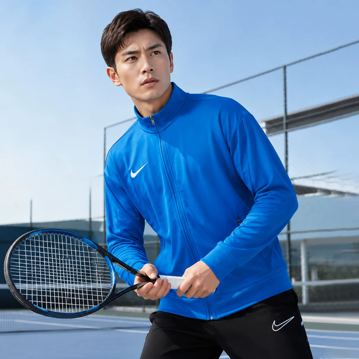 NIKE耐克立领夹克男装修身版型健身训练运动服跑步外套IR8421-463