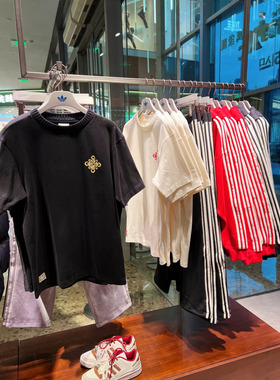 ADIDAS阿迪达斯马年限定纯棉运动休闲圆领宽松短袖KT0713