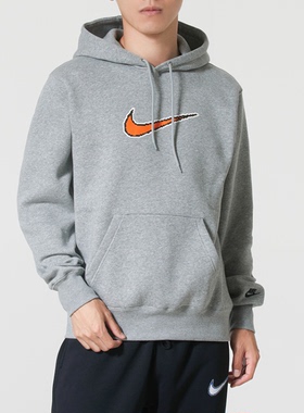 正品NIKE耐克连帽加绒卫衣运动休闲套头衫HV0855-010-063