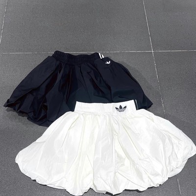 Adidas三叶草25年夏季女子芭蕾风云朵花苞裙蓬蓬裙KD8123 KD8122