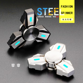 指尖陀螺不锈钢变形edc手指陀螺仪成人儿童减压手掌上转动玩