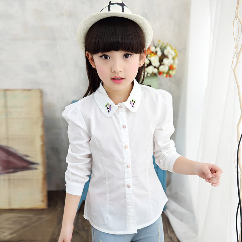 Chemise fille à manche longue - Ref 2085742 Image 3