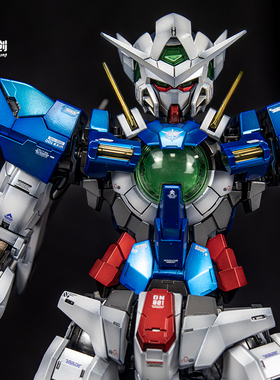 万代PG1/60EXIA能天使00带灯组 伪电镀阴影喷涂上色 代工 加工