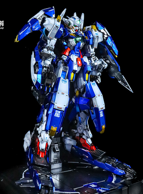 万代PG1/60能天使高达00+雪崩装备+灯组 电镀阴影 上色 代工 加工