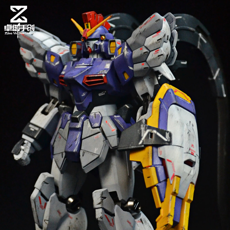 万代MG1/100沙漠.沙漠改PB限定战损旧化 阴影喷涂上色 代工 加工