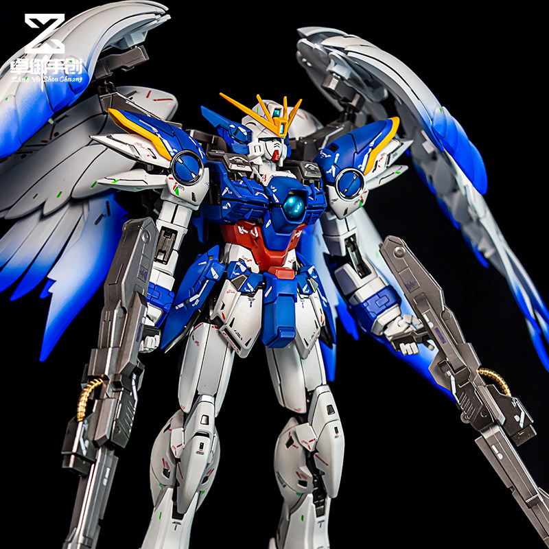 万代MG1/100 零式飞翼Ver.Ka卡版 渐变+阴影喷涂上色 代工 加工