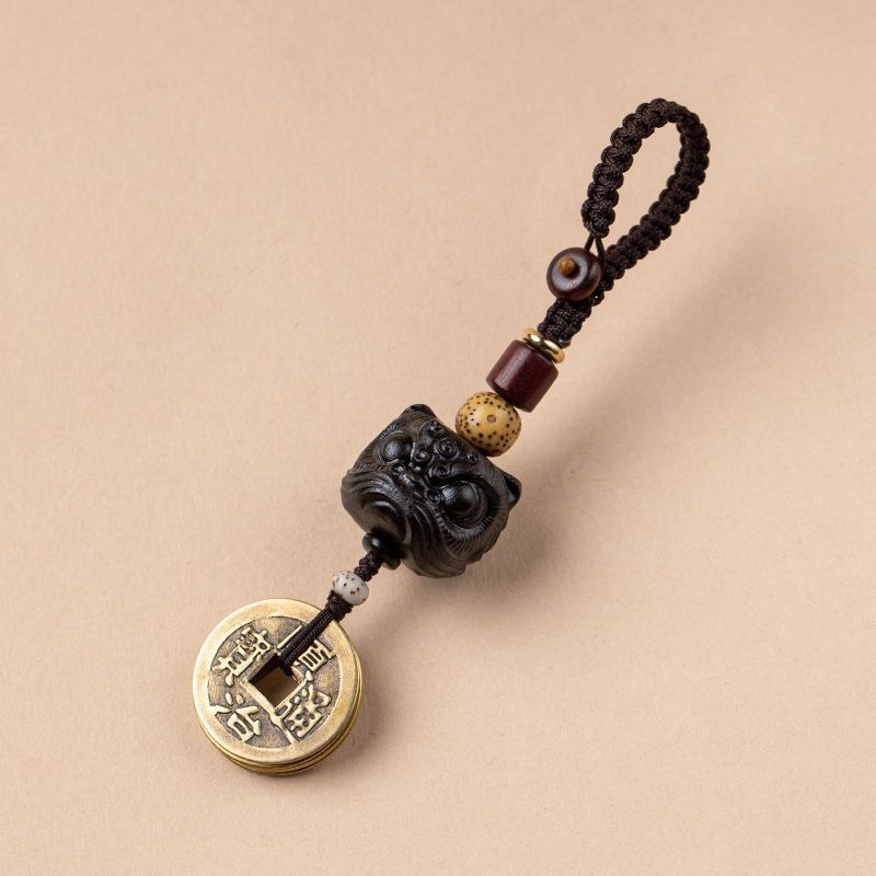 【狮来】木醒狮汽车钥匙扣挂件黄