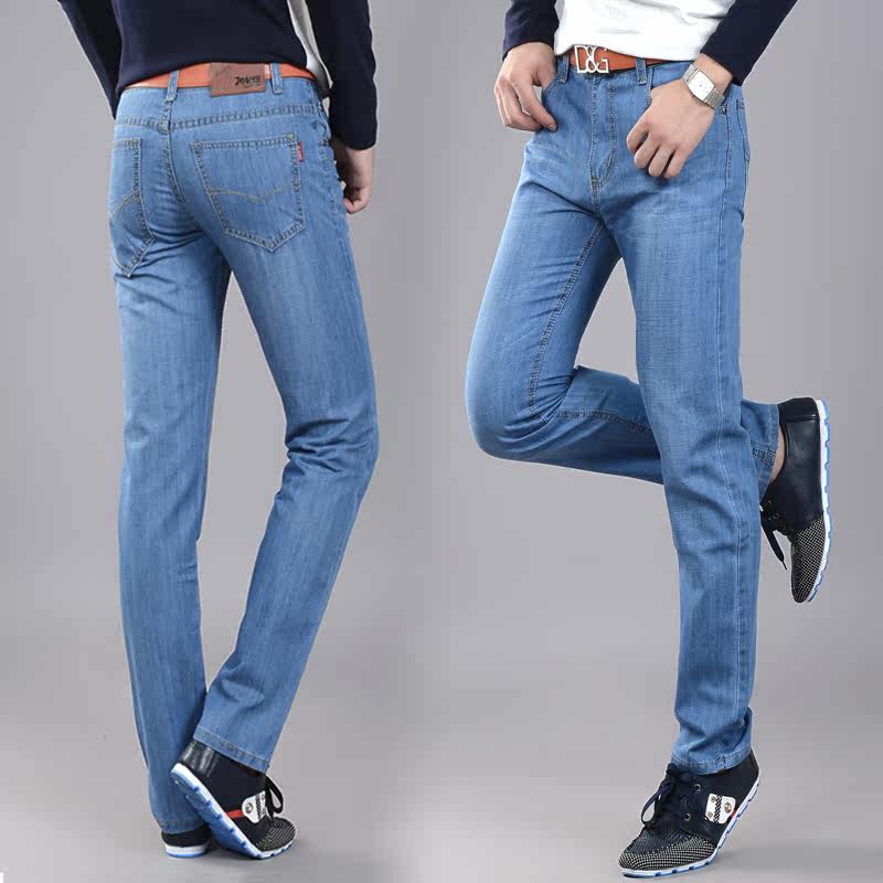 Jeans pour jeunesse droite en vrac en coton pour été - Ref 1461001 Image 4