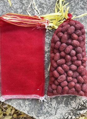 网袋网兜干大枣2斤红枣小红色编织袋网袋子纱网大枣网套小网眼