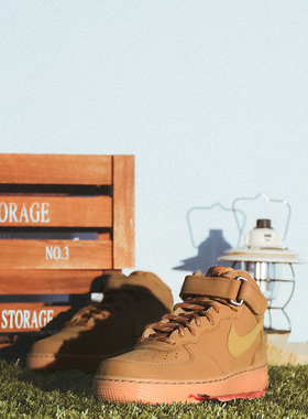 NIKE耐克Air Force 1AF1 空军一号男中帮运动板鞋DJ9158-200