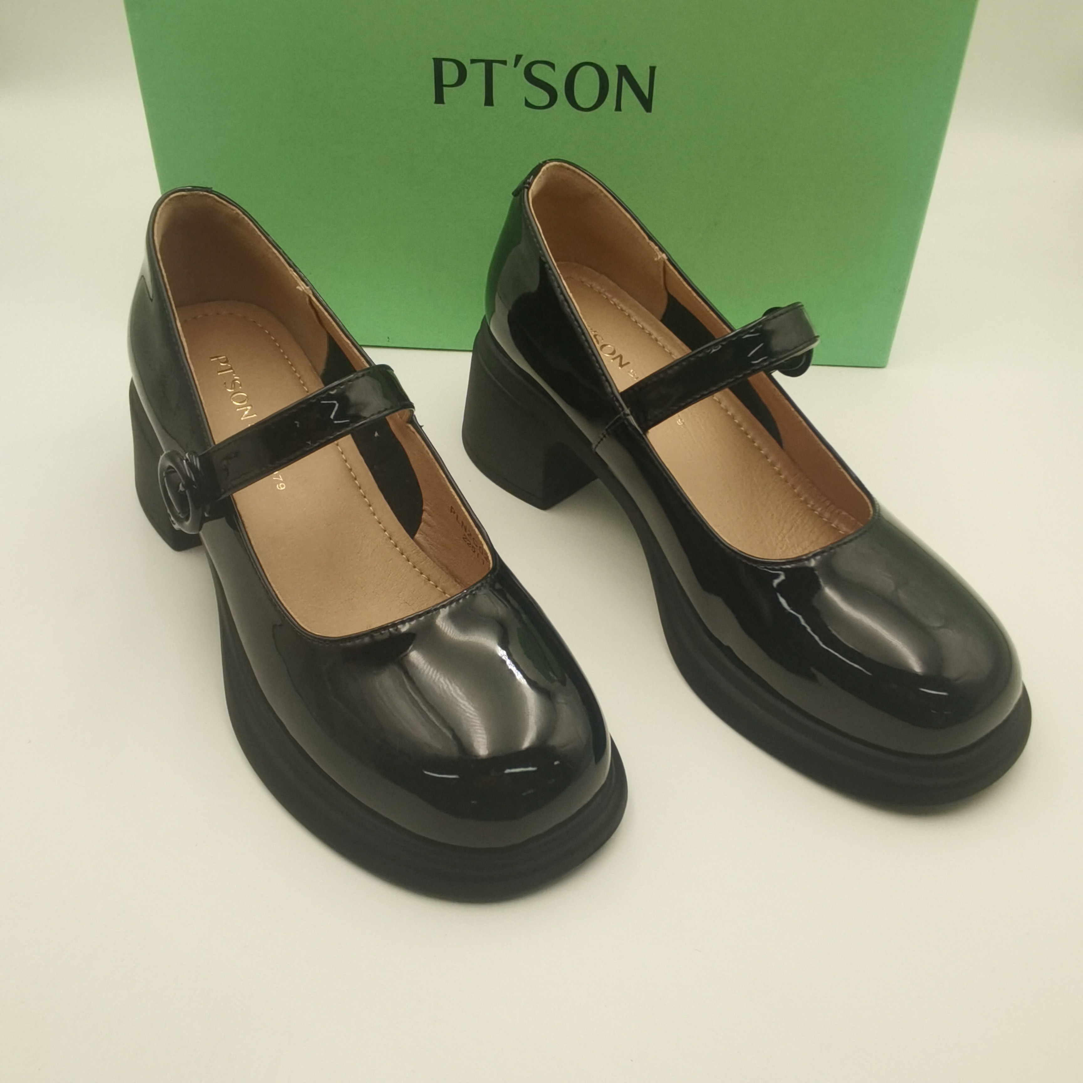 春款新款粗跟玛丽珍鞋女鞋