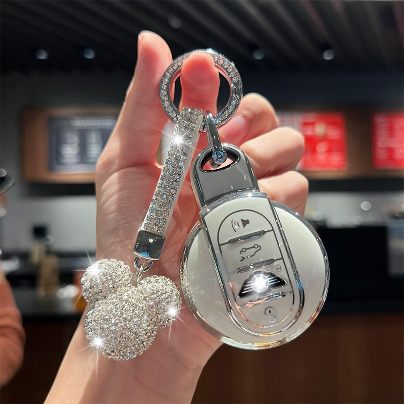 适用宝马mini钥匙套countryman/cooper迷你壳f54f55f56F60扣包女