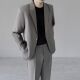 高级感痞帅轻熟风修身 外套男士 韩系潮流休闲商务 男简约西装 二件装
