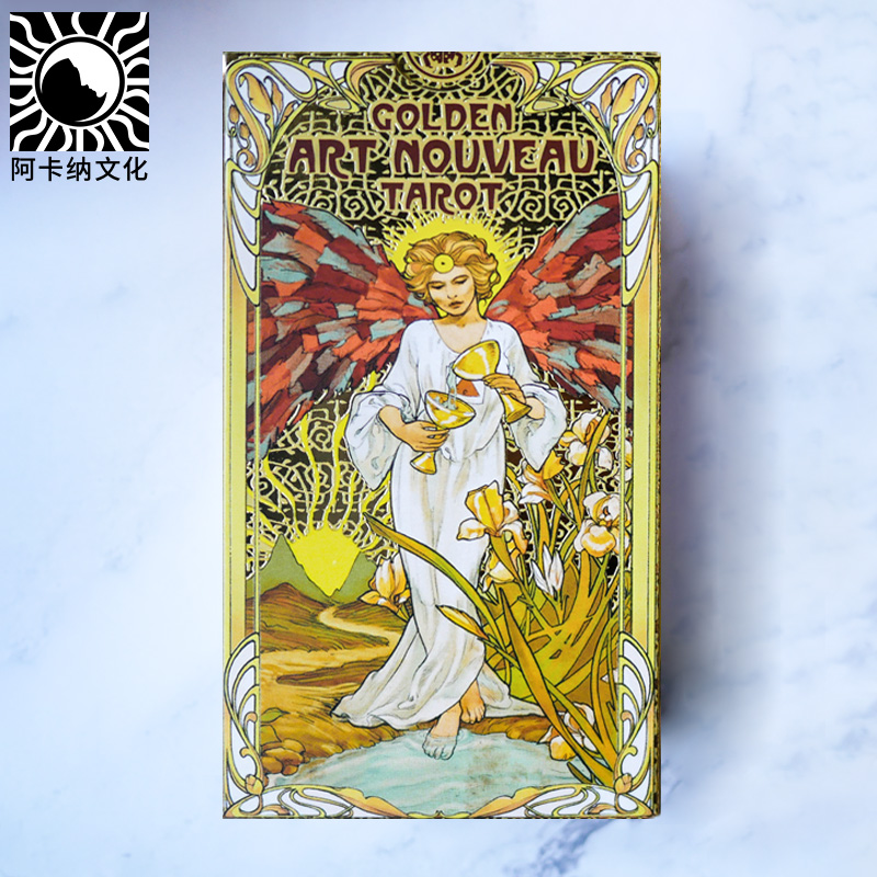 现货原装进口正版 Golden Art Nouveau Tarot 黄金新艺术塔罗牌