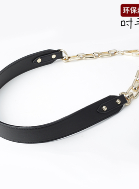 超纤皮合金方扣包链条背带肩带单肩斜跨女包带子百搭加宽替换带