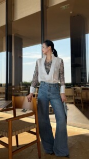 价格咨询.欧洲站设计师原创走秀款 317 高定设计师真丝贵妇白领套装