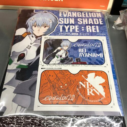 日版现货 福音战士 EVA NERV 绫波丽 防晒隔热 汽车遮阳板 两面用 - 封面