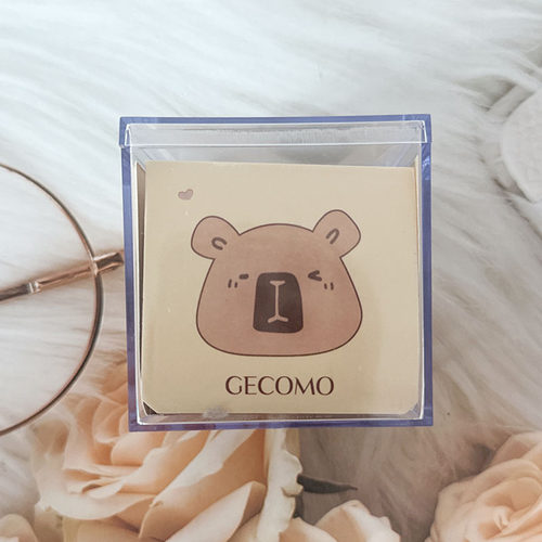 GECOMO卡皮巴拉粉扑套盒化妆干湿两用植绒柔软亲肤迷你拇指