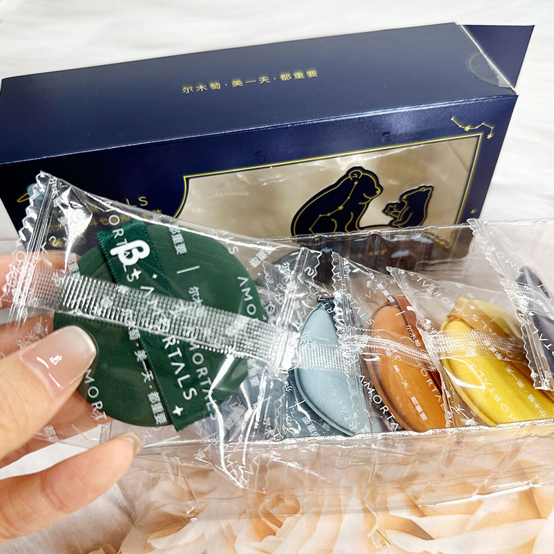 AMORTAL尔木萄北斗七星粉扑套装 柔软亲肤粉饼干湿两用透气不吃粉图片