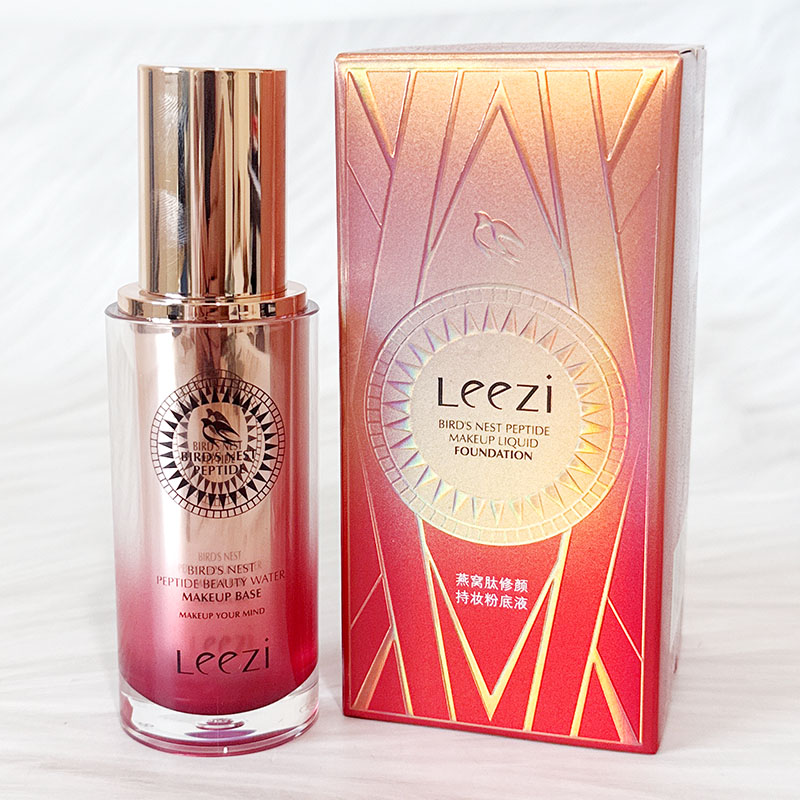 Leezi莉兹燕窝养肤粉底液遮瑕bb霜防水保湿不易脱妆持妆粉底液