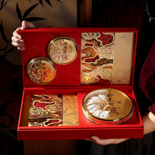 新款福气满满高档多拼礼品盒燕窝西洋参石斛鹿茸礼盒空盒包装盒子