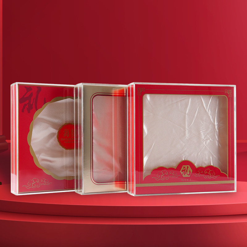 名贵礼品包装盒西洋参香槟红色石斛方盒名贵海参鲍鱼元贝滋补礼盒