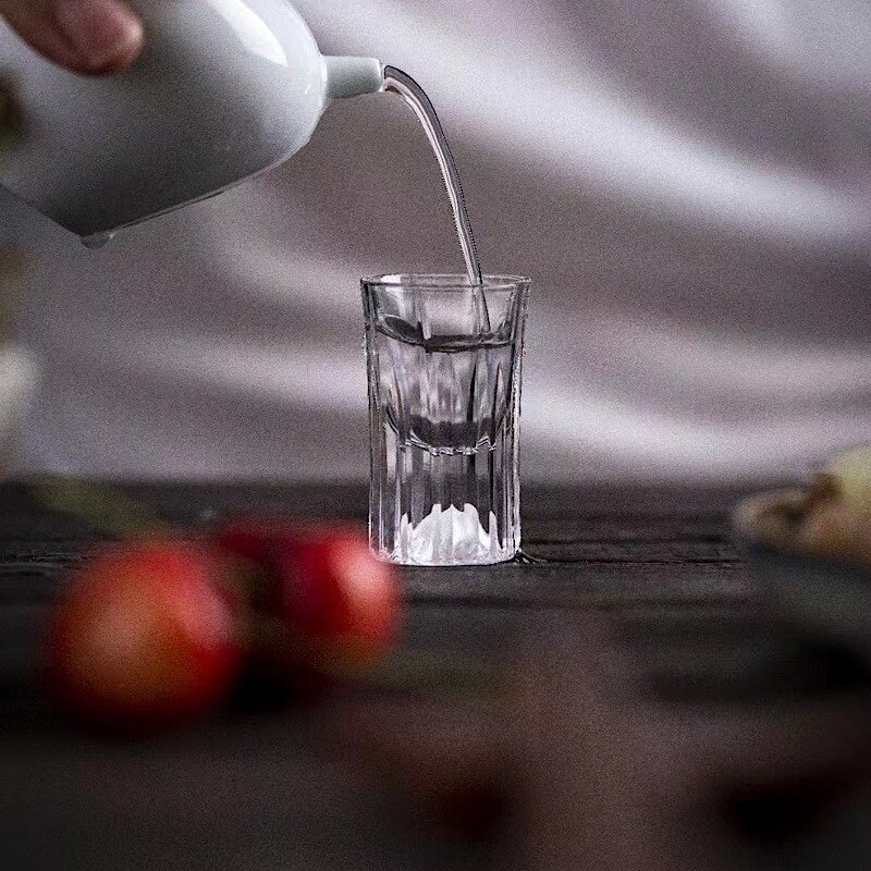 溪山原创杯莫停水晶l白酒专用杯礼盒装手工雕刻k9水晶玻璃创意