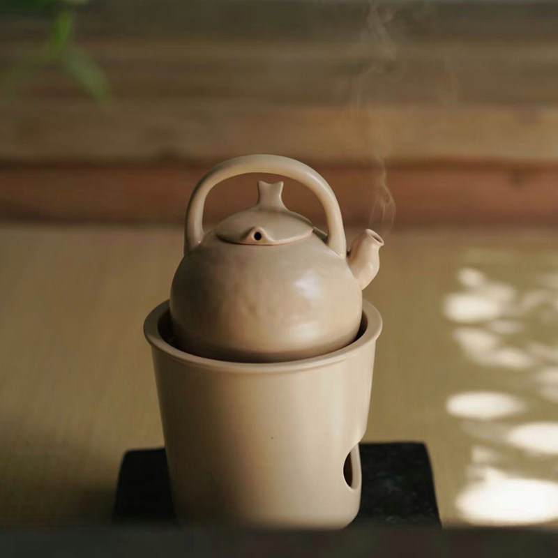 四闲堂 天野防风炉小鱼壶套组 煮水壶 煮茶壶 茶壶煮茶炉风炉凉炉