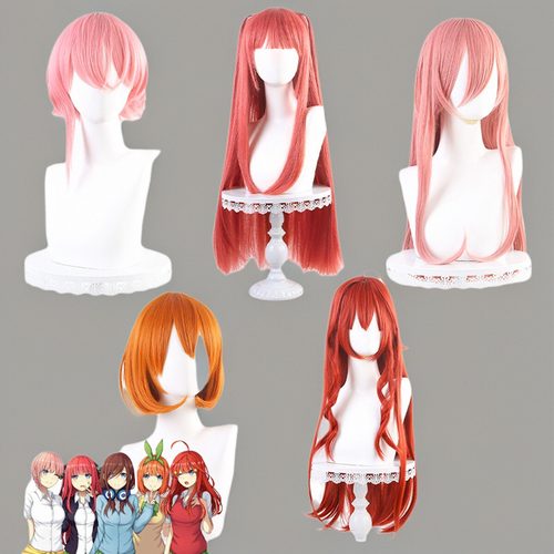 2025新款五等分的花嫁新娘cosplay中野一花二乃三玖cos假发四叶五