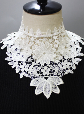 False Collar 装饰领镂空蕾丝假领子 假高领  速卖通欧美