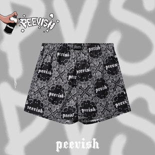 女大裤 霹危斯PEEVISH宽松内裤 情侣居家纯棉短睡裤 阿罗裤 衩 男士