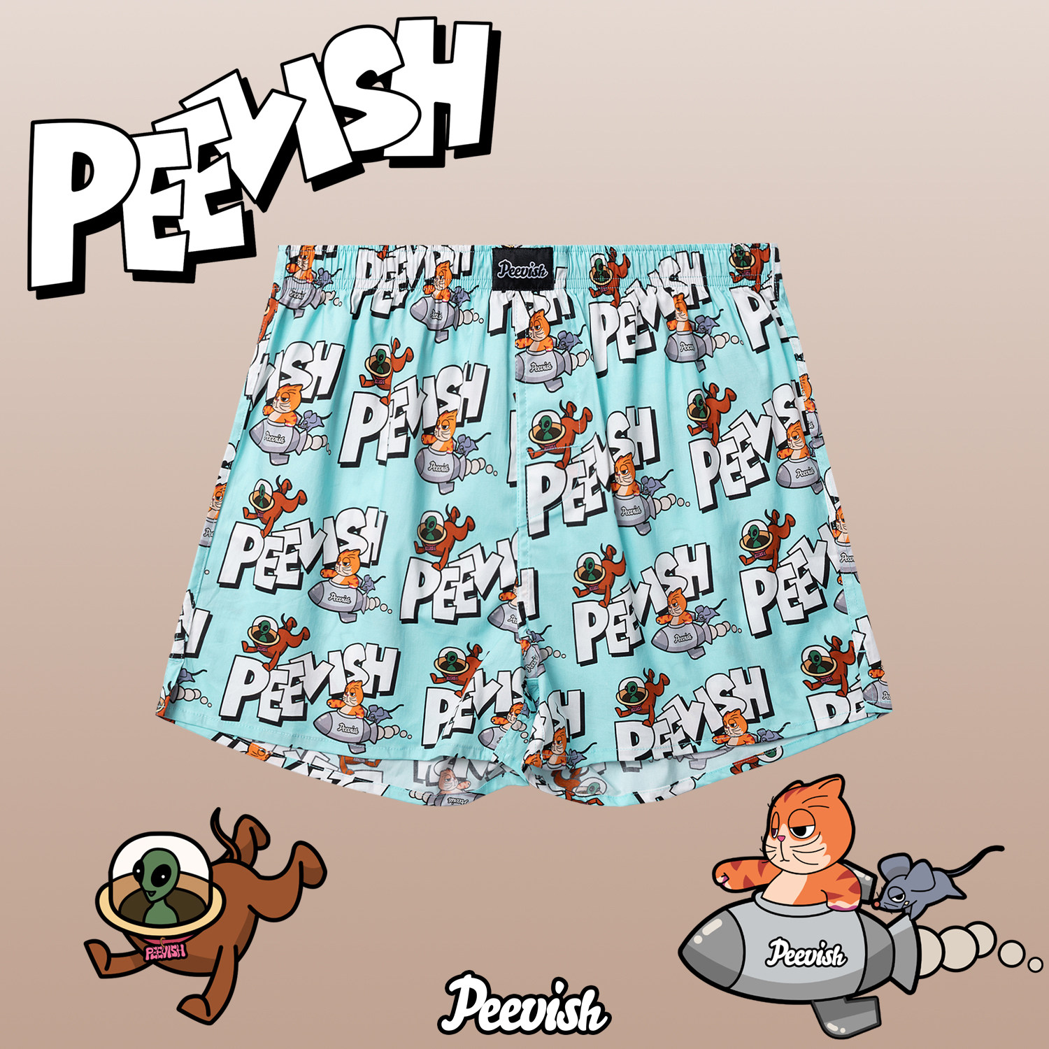 霹危斯PEEVISH纯棉阿罗裤宽松内裤男裤头女居家短睡裤孖烟通裤衩,女士内衣/男士内衣/家居服,男阿罗裤,淘宝优惠券,粉丝福利购,淘宝优惠卷