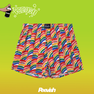 孖烟通裤 男女情侣居家短睡裤 衩 宽松内裤 霹危斯PEEVISH纯棉阿罗裤