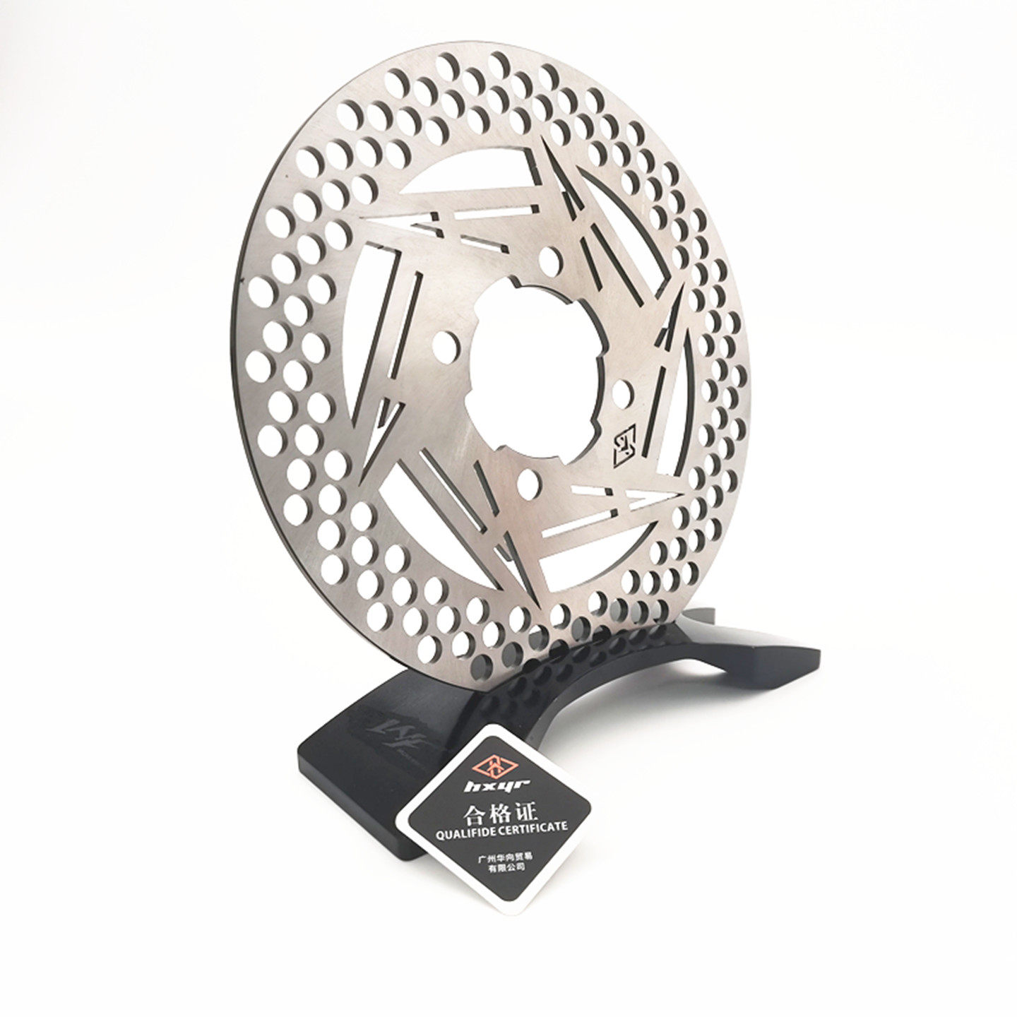 适用电机4孔固定盘碟刹盘220 90中置电动车刹车盘大孔220四孔盘