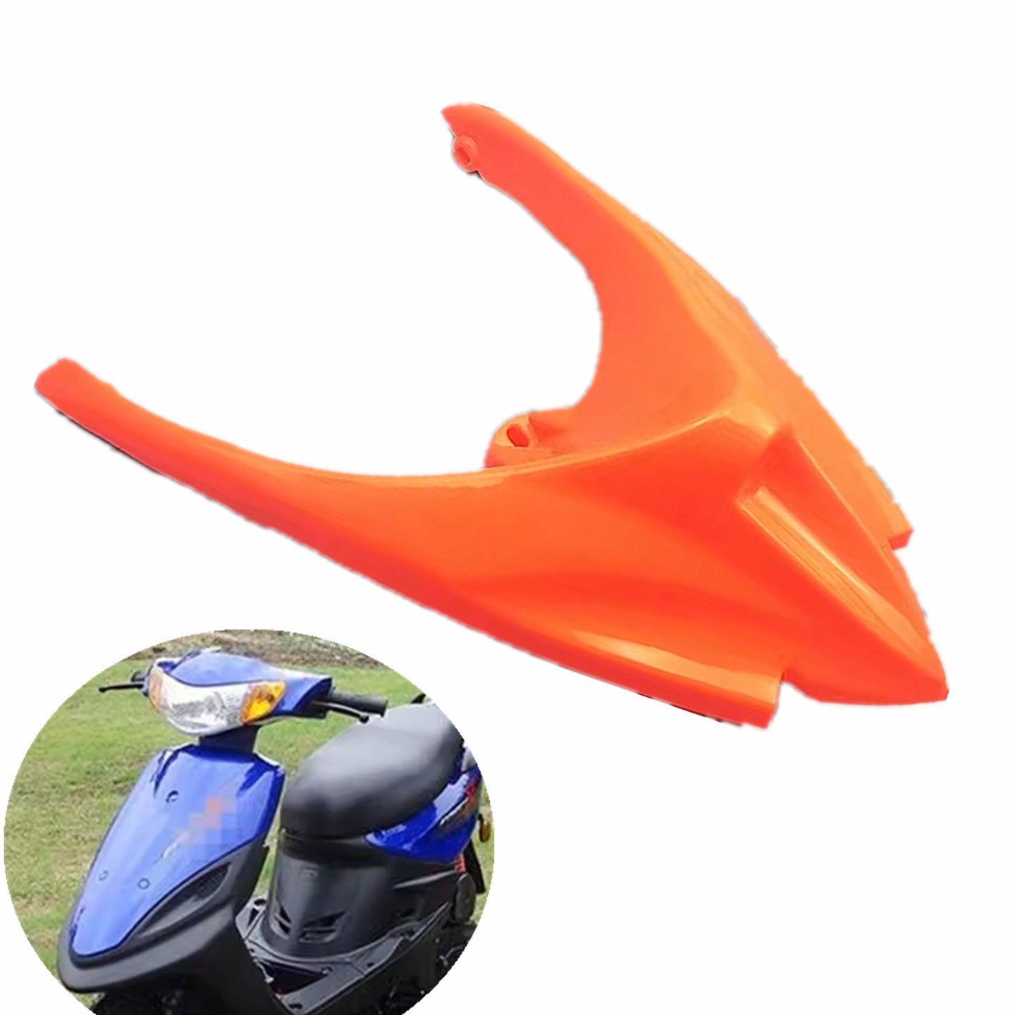 摩托车助力车100cc福喜巧格后尾架塑料福喜驼峰尾翼个性款式尾翼