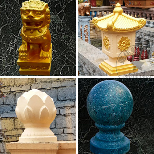 圆球模具小狮子花盆水泥制品
