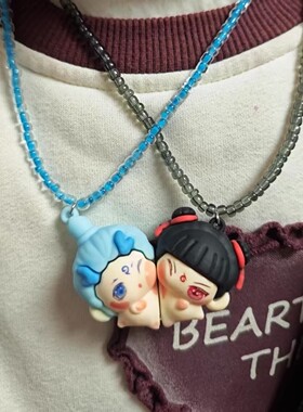 闹海哪吒敖丙公仔磁吸挂件钥匙扣男女项链立体潮玩周边