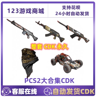 PUBG绝地求生皮肤PCS2大合集套装吃鸡面巾M762越野车载具CDK兑换