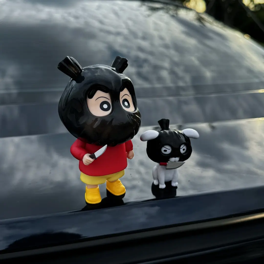 打劫蜡笔小新手办Q版劫匪小新