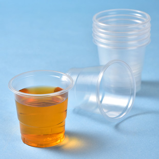一次性杯子PP透明塑料水杯茶杯酒杯胶杯派对家用160ML 加厚38只装