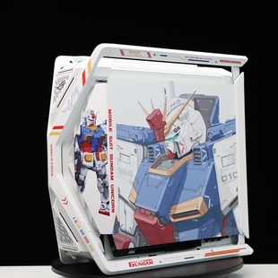 2号机明日香华硕ROG创世神701机箱喷漆改色涂装 UV打印主题灯板