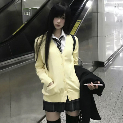 花千猪新品毛衣开衫JK多色毛衣