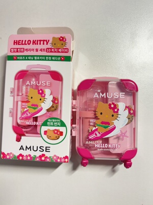 AMUSE · amuse X hello Kitty 唇釉 行李箱 迷你套装 06 10色号