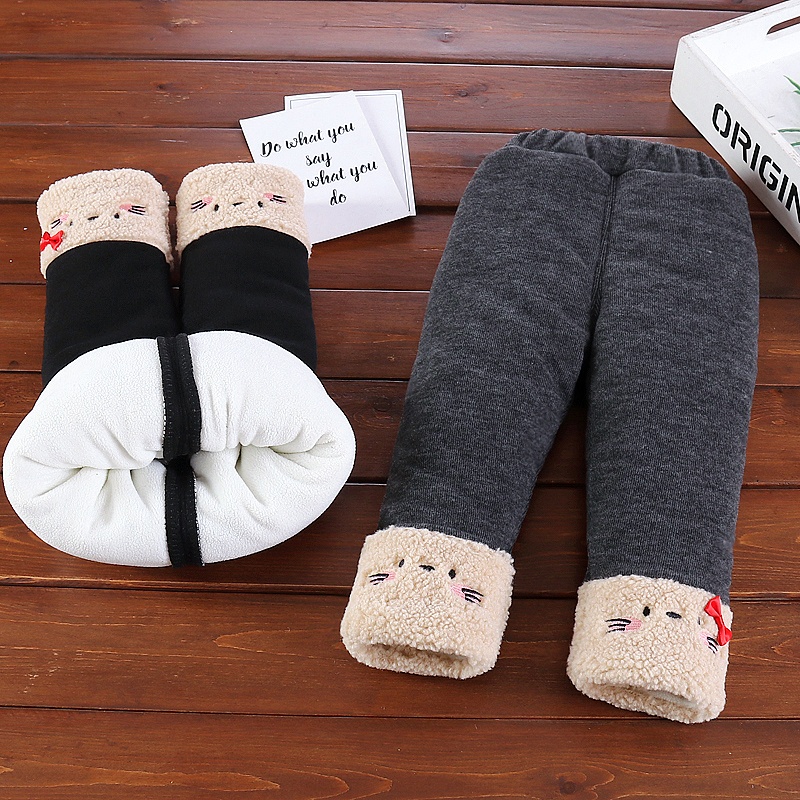 婴儿冬季加厚棉裤0一4周岁