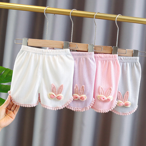 短裤女童夏装新款婴儿纯棉可开档