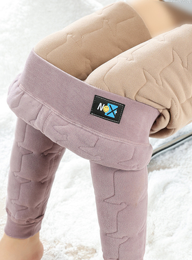 校服内穿保暖裤冬季修身显瘦加绒加厚妈妈秋裤高腰夹棉打底裤棉裤