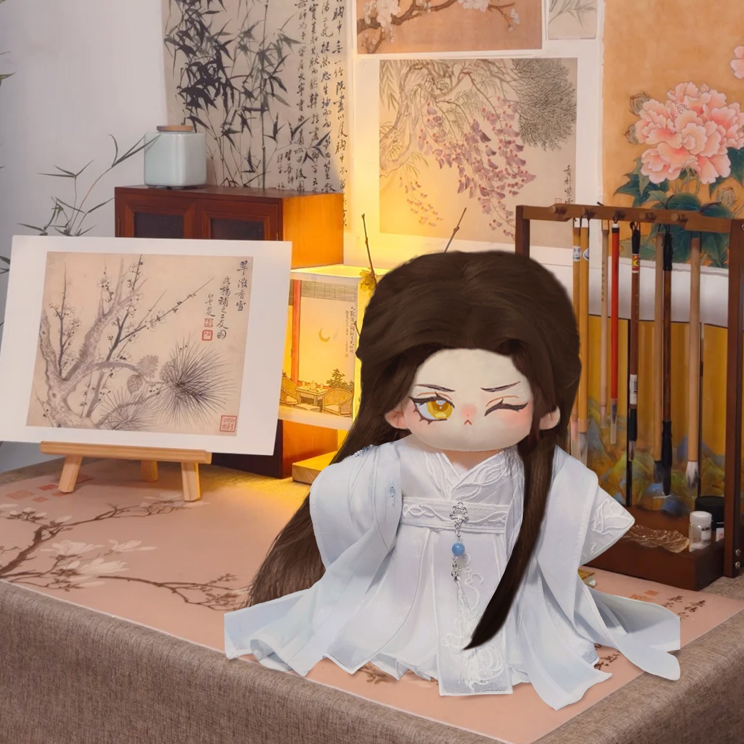 二哈和他的白猫师尊楚晚宁属性20cm棉花娃娃高颜值毛绒玩偶送礼物