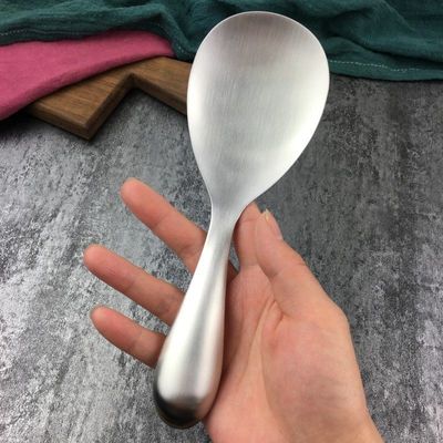 不锈钢饭勺家用加厚打盛饭公用勺大勺子不沾米饭饭铲饭匙分餐勺子