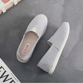 女款 2025新款 老北京养脚布鞋 休闲透气帆布鞋 百搭网红防滑软底单鞋