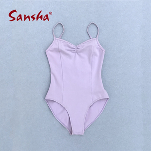 断码 sansha专业芭蕾舞连体服舞蹈服女成人基训服三沙舞服 清仓